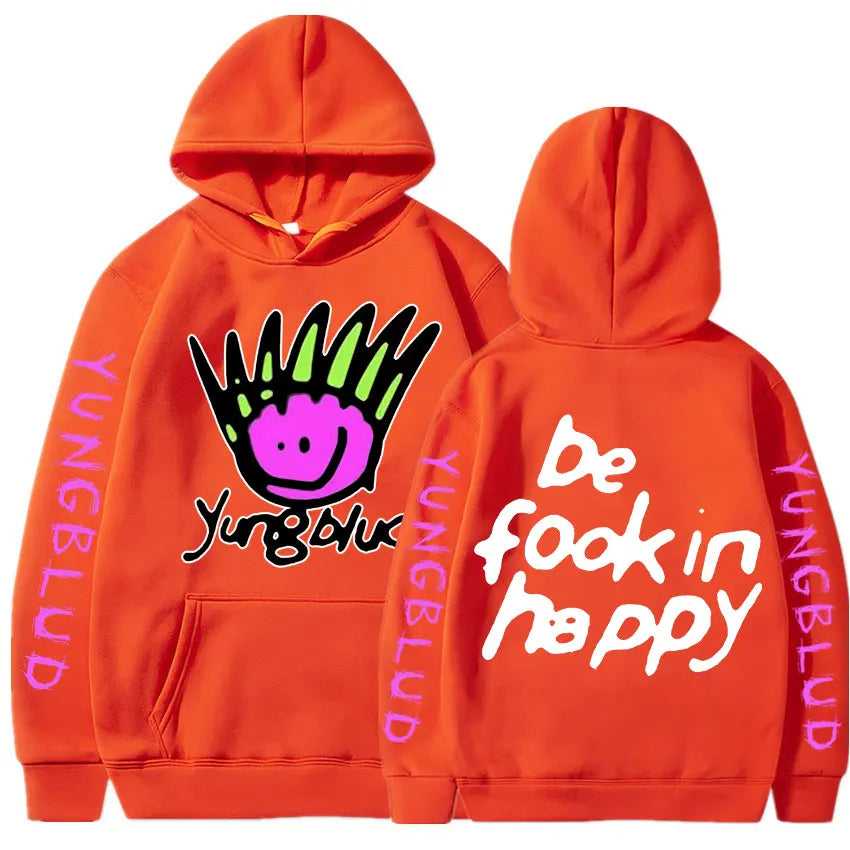 Hip Hop Rapper Yungblud Printing Harajuku Men's Hoodie Fashion Streetwear Unisex Hooded Sweatshirt Costumes Oversized Tracksuit