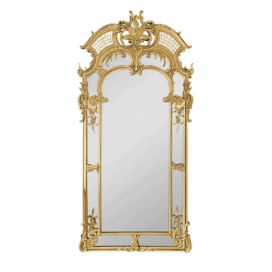 Art Irregular Gold Mirror Large Modern Hall Floor Aesthetic House Living Room Mirrors Full Body Gothic Espejo Room Decoration