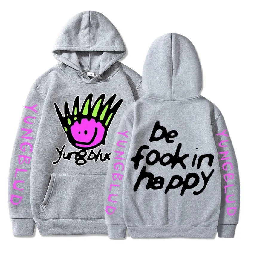 Hip Hop Rapper Yungblud Printing Harajuku Men's Hoodie Fashion Streetwear Unisex Hooded Sweatshirt Costumes Oversized Tracksuit