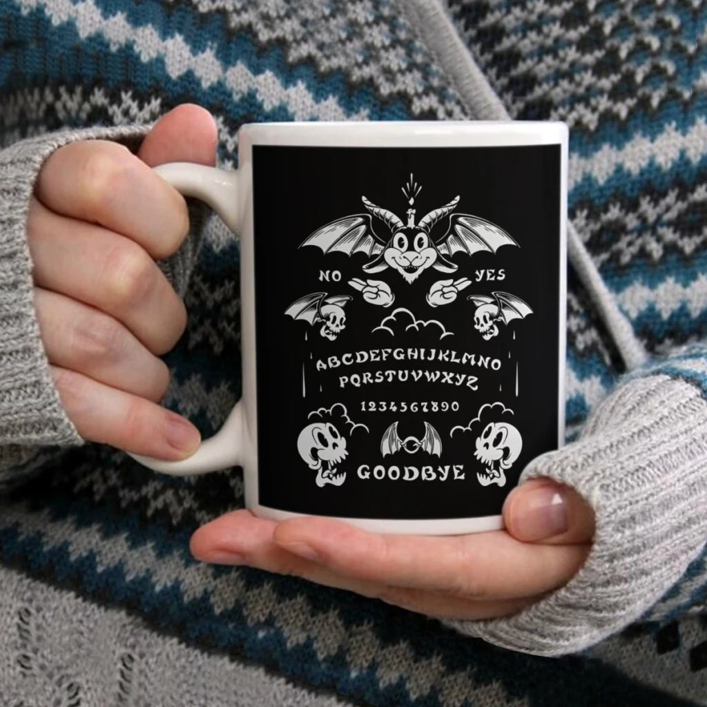 Ouija Ceramic Cup Coffee Oatmeal Breakfast Cup Creative Personality Mug