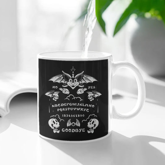 Ouija Ceramic Cup Coffee Oatmeal Breakfast Cup Creative Personality Mug