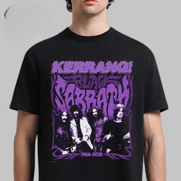 Black Sabbath and Ozzy Osbourne Back To The Beginning Merch Event Tee with Lineup Two Sided T-Shirt Ins Y2k New Brand New Style