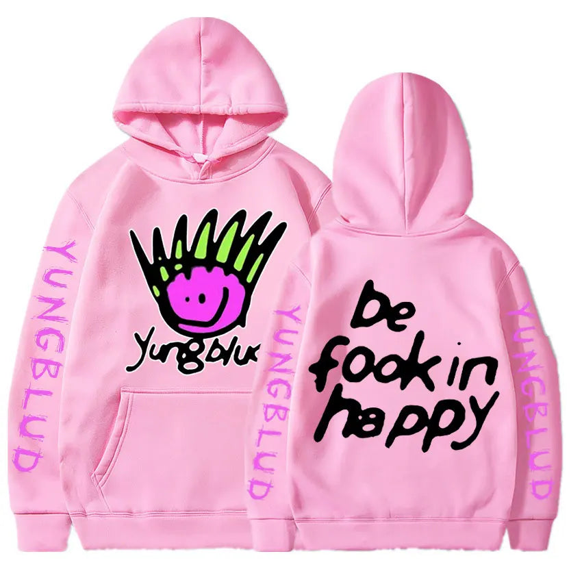 Hip Hop Rapper Yungblud Printing Harajuku Men's Hoodie Fashion Streetwear Unisex Hooded Sweatshirt Costumes Oversized Tracksuit