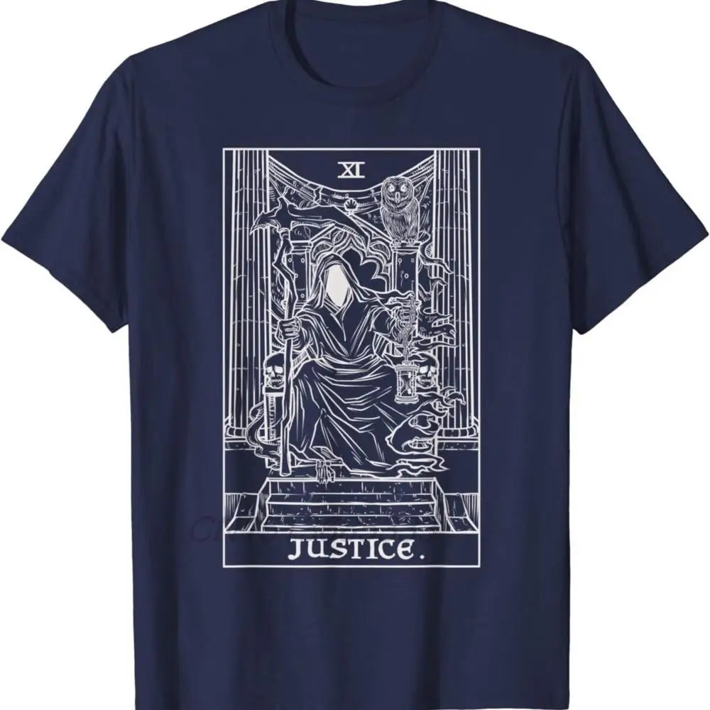 Death Tarot Card Funny Gym Deadlifts Men Gymmer T-shirts Justice Grim Reaper Halloween Goth Horror Man Vintage Cotton Sweatshirt