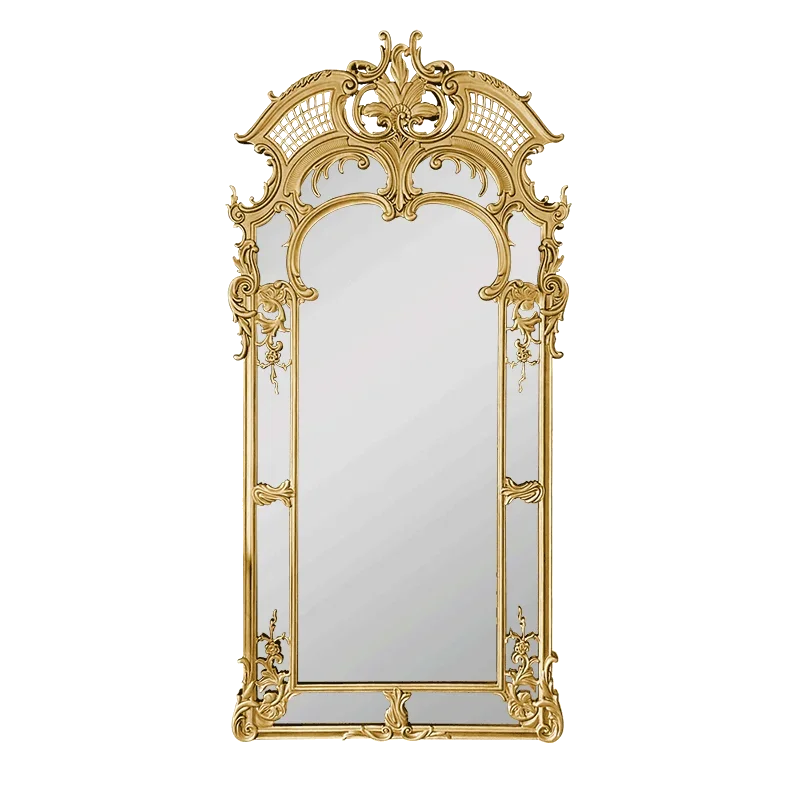 Art Irregular Gold Mirror Large Modern Hall Floor Aesthetic House Living Room Mirrors Full Body Gothic Espejo Room Decoration