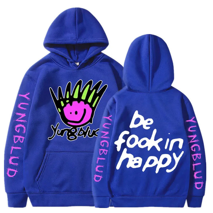 Hip Hop Rapper Yungblud Printing Harajuku Men's Hoodie Fashion Streetwear Unisex Hooded Sweatshirt Costumes Oversized Tracksuit