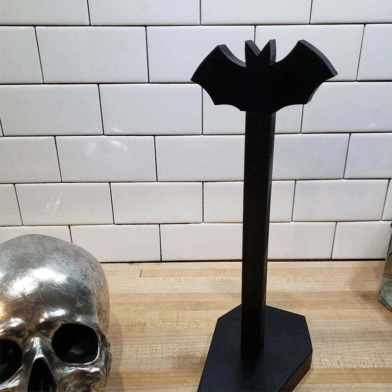 Bat Paper Towel Holder Halloween Decor For Kitchen And Bathroom Gothic Decor For Oddities And Curiosities Goth Accessories